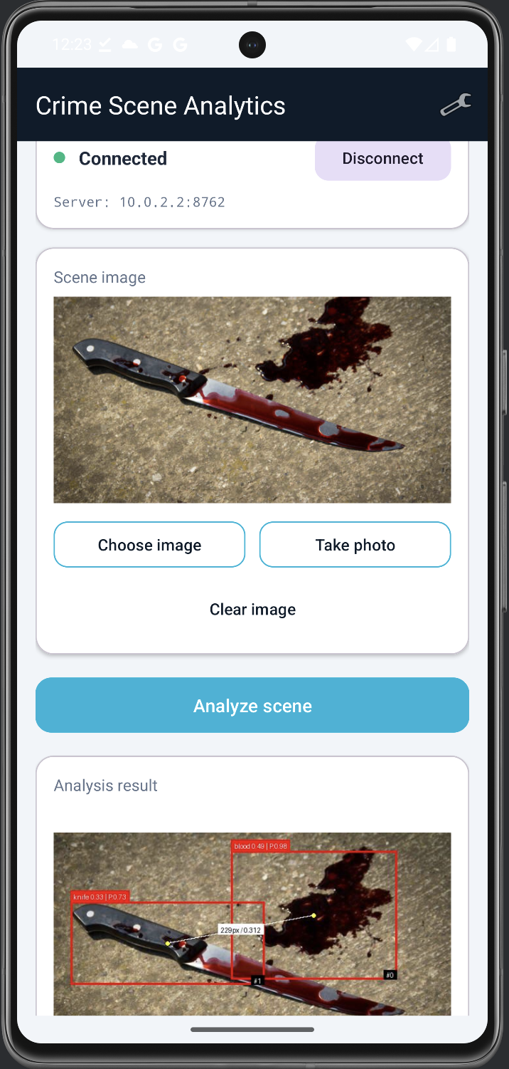 Crime Scene Analytics (Deep Learning) shot 3